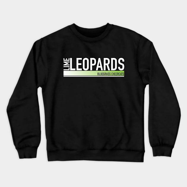 Lime Leopards - Athletic Style Crewneck Sweatshirt by bluegrasscheercats